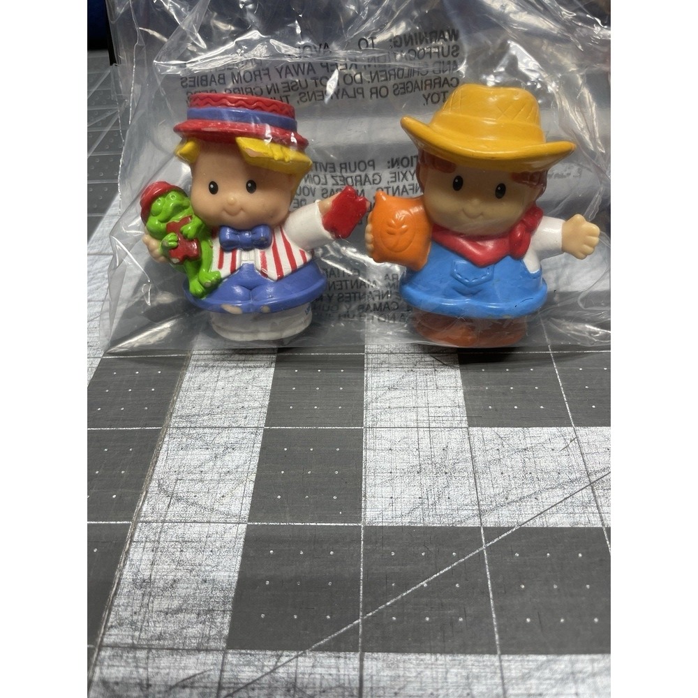 FP Little People Farmer Jed (Orange Sack) Eddie Circus Master Boy Lot 2